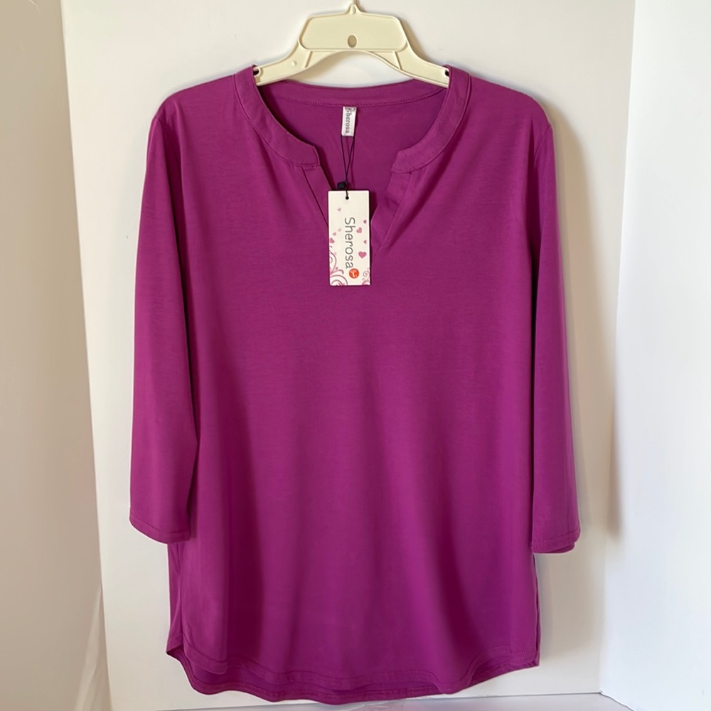 Simple Purple Women's Blouse